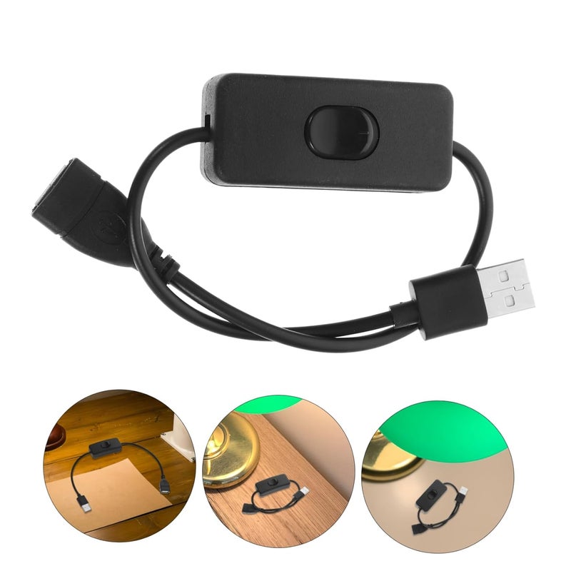 POPETPOP USB Switch Extension Cord 4Pcs with Off Function for Desk Lamps Appliances - Image 3